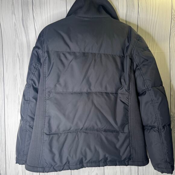 Y2K GAP Womens XL Black Down Filled Insulated Quilted Puffer Ribbed Collar - Picture 3 of 8